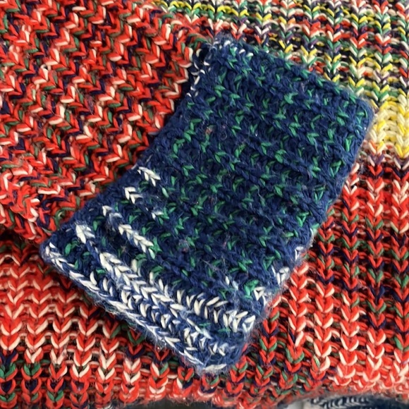 FOREVER 21 Marled Turtleneck Sweater Colorful Women Large Oversized Chunky Knit - Picture 5 of 9